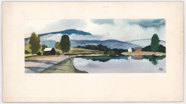 1930s John Rogers Landscape Painting 1930s John Rogers Landscape Painting
