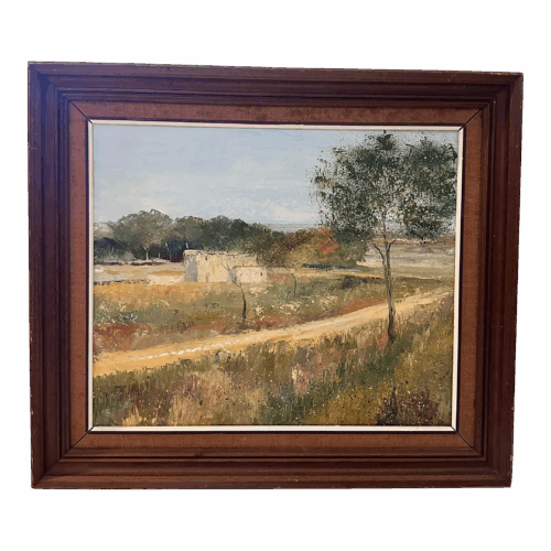 1970s Countryside Landscape Painting