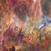 1990s "Holy Family" Abstract Acrylic Painting on Canvas