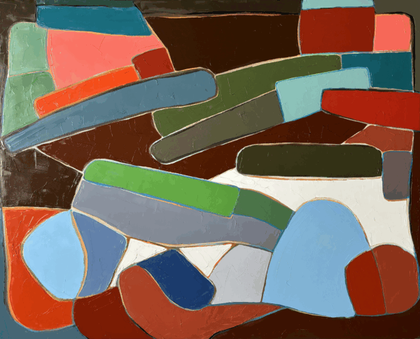 Abstract Landscape Oil Painting by Corinne Robbins Abstract Landscape Oil Painting by Corinne Robbins