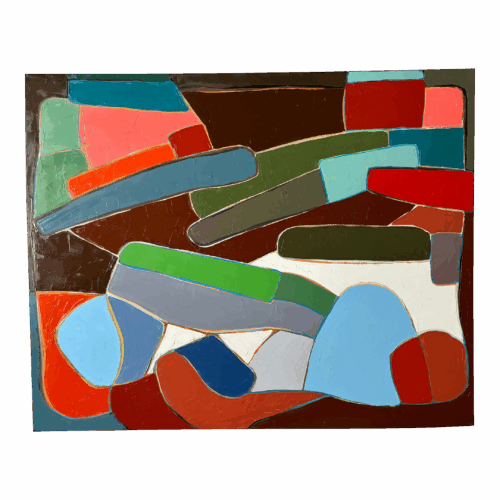 Abstract Landscape Oil Painting by Corinne Robbins
