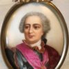 Antique Portrait on Porcelain, Framed