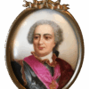 Antique Portrait on Porcelain, Framed