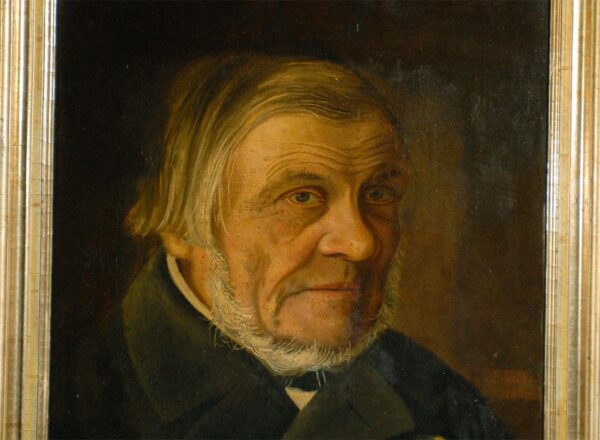 Antique Swedish Oil Portrait of Gentleman