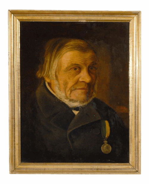 Antique Swedish Oil Portrait of Gentleman
