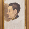 Artur Loureiro, Male Head Study, Oil on Wood, Framed