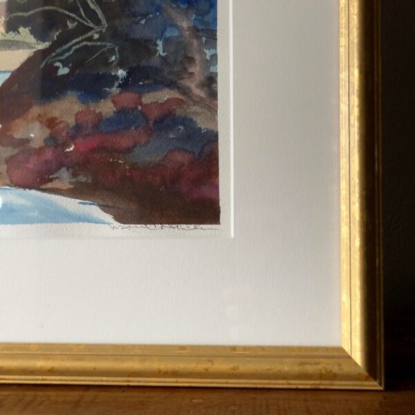 Framed Original Landscape Watercolor Painting Framed Original Landscape Watercolor Painting