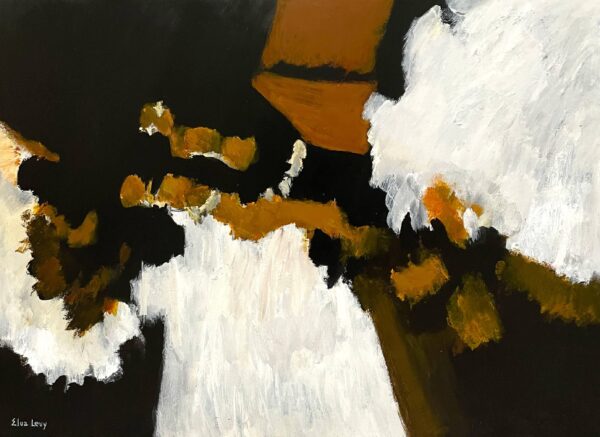 Handsome Ca. 1968 Abstraction by Artist Elva Levy Handsome Ca. 1968 Abstraction by Artist Elva Levy