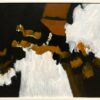 Handsome Ca. 1968 Abstraction by Artist Elva Levy