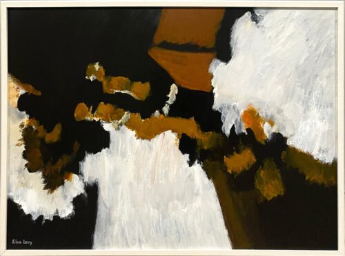 Handsome Ca. 1968 Abstraction by Artist Elva Levy