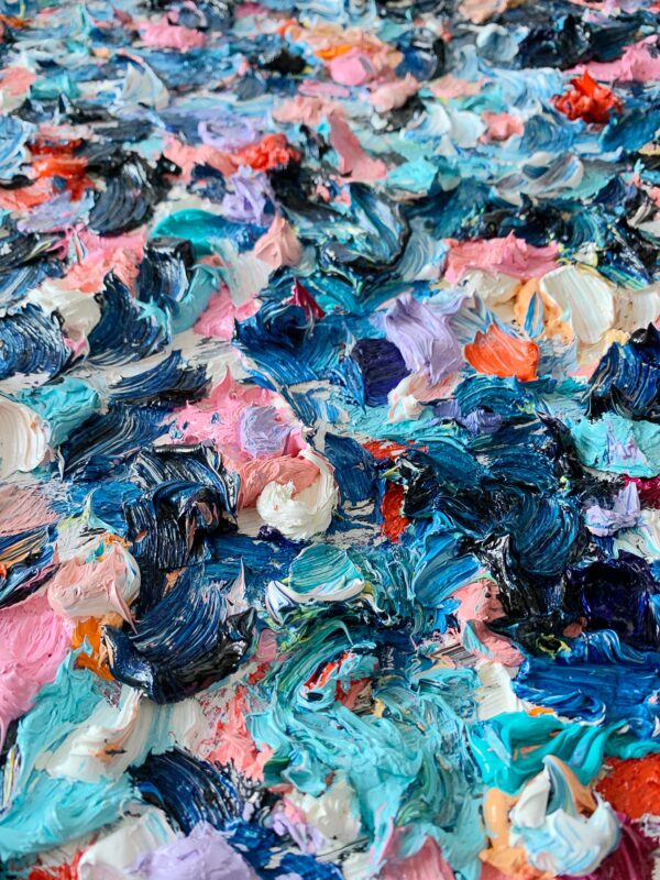 "It's Nearly Light" Contemporary Sculptural Abstract Expressionist Oil Painting by Monica Shulman "It's Nearly Light" Contemporary Sculptural Abstract Expressionist Oil Painting by Monica Shulman