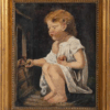 M. Gloria, Portrait of a Girl, Oil on Canvas