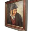 Martin Anzinger, Smiling Man Portrait, 1950s, Oil on Canvas, Framed