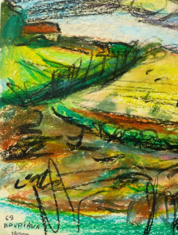 Odette Bruriaux, Abstract Landscape Odette Bruriaux, Abstract Landscape