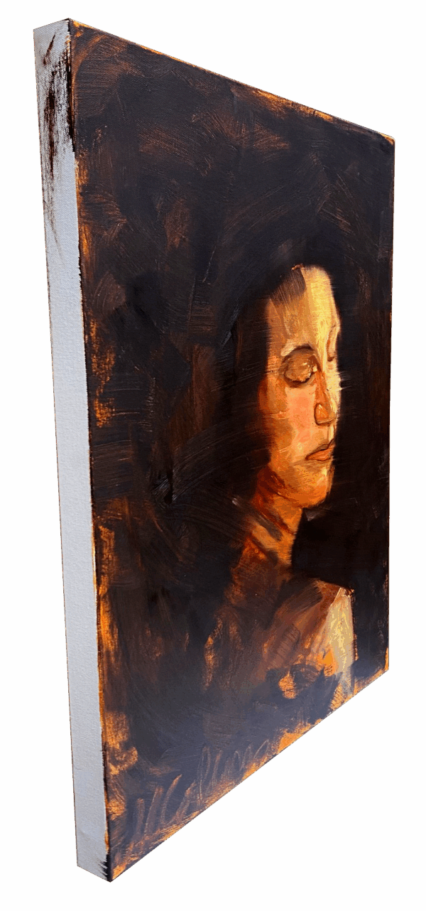 Oil Painting Portrait of a Young Woman Oil Painting Portrait of a Young Woman