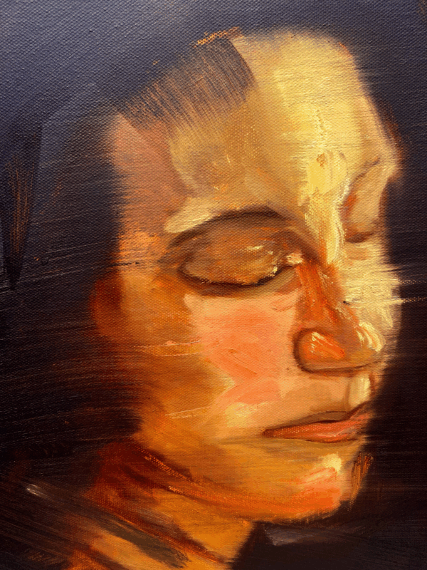 Oil Painting Portrait of a Young Woman Oil Painting Portrait of a Young Woman