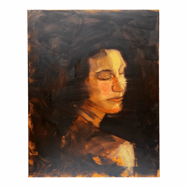 Oil Painting Portrait of a Young Woman Oil Painting Portrait of a Young Woman