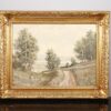 Paul Hager Country Landscape Oil Paintings, a Pair