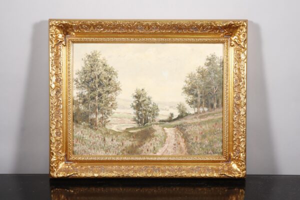 Paul Hager Country Landscape Oil Paintings, a Pair Paul Hager Country Landscape Oil Paintings, a Pair