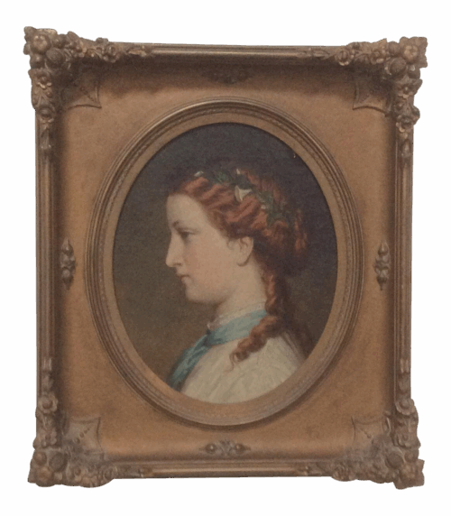 Portrait of a Young Woman With Red Hair by Albert Graefle
