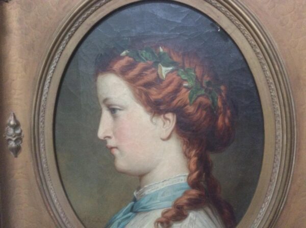 Portrait of a Young Woman With Red Hair by Albert Graefle Portrait of a Young Woman With Red Hair by Albert Graefle