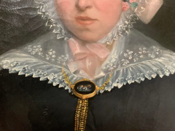 Portraits, 19th Century, Oil on Canvases, Framed, Set of 2 Portraits, 19th Century, Oil on Canvases, Framed, Set of 2