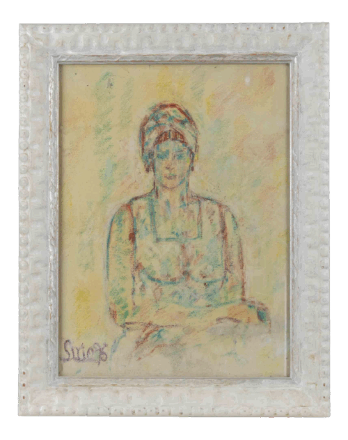 Sirio Pellegrini, Portrait, Pastel & Watercolor, 1975