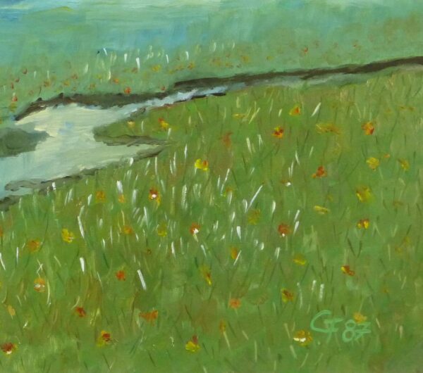Vintage French Landscape - Meadow Creek Vintage French Landscape - Meadow Creek