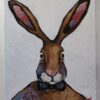Vivek Mandalia, Hare Portrait, Oil on Canvas