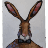 Vivek Mandalia, Hare Portrait, Oil on Canvas